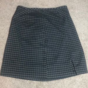 Plaid mini skirt
